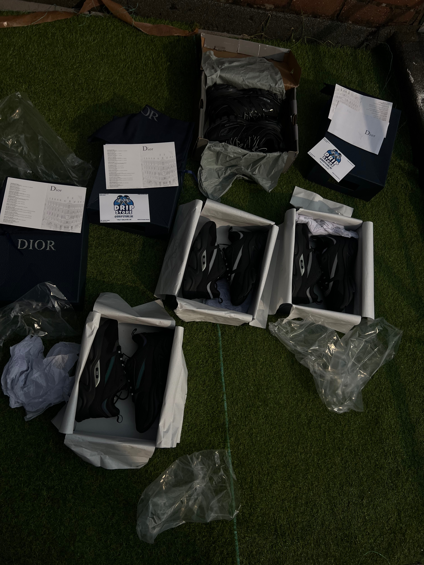 Dripstore.be sneaker dozen — Dior, Balenciaga, Nike